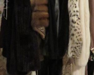 Fur coats - lynx, mink, fox