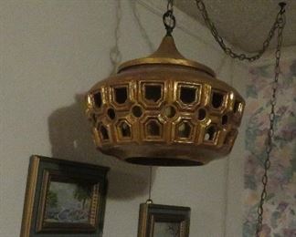 Vintage swag lamp