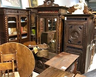 French wine table, Brittany cabinets & armoires