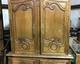70% off Carved Country French cabinet 