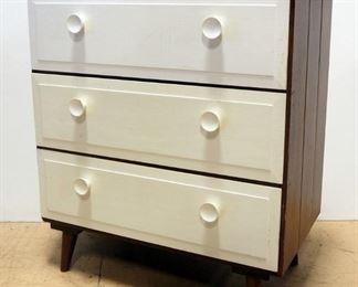 Wood 3-Drawer Chest Of Drawers, 30" H x 26.5" W x 15" D