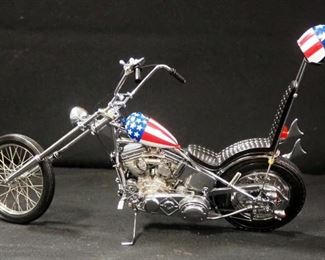 Franklin Mint Harley Davidson Easy Rider Chopper, 1:10 Scale