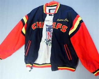 Mirage Kansas City Chiefs Throwback Jacket With Original Logo On Back, Size XL