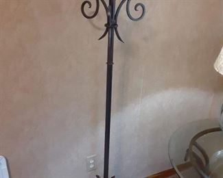 Wrought iron hat stand