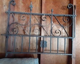 Antique iron gate