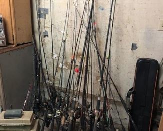 Fishing  poles and gear