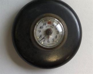 Rare Swiss Gunmetal Buttonhole Watch, c1900 (Ask for  Nickie)