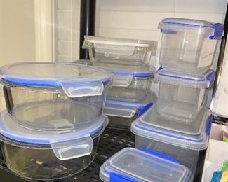 FOOD STORAGE CONTAINERS W/LIDS