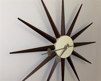 SUNBURST WALL CLOCK 