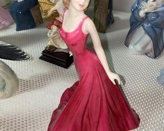 ROYAL DOULTON ANNABEL VISION IN RED HN4493 FIGURINE 