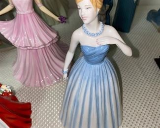 ROYAL DOULTON ENCHANTED EVENING PRETTY LADIES FIGURINE 