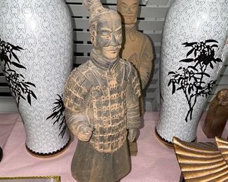 CHINESE WARRIOR STATUES 