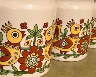 Vintage kitchen canisters 