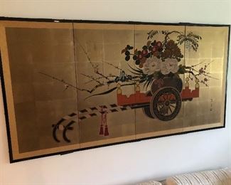 Chinese folding wall screen