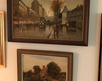Vintage oil paintings