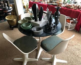 Mid Century dining table with 4 chairs