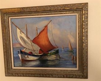 Vintage oil painting