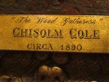 CHISOLM COLE (BRITISH, 1871- 1902) ORIGINAL OIL PAINTING ON CANVAS, ENTITLED "THE WOOD GATHERERS", CIRCA LATE 19TH CENTURY, SIGNED LOWER RIGHT, VERY GOOD CONDITION, AUTHENTICATED AND APPRAISED BY PATRICK COFFEY, CERTIFIED FINE ARTS APPRAISER, IN APPROX 39.5" X 29.5" VISIBLE, APPROX 47" X 37" FRAMED