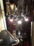 Vintage 1970's chrome lamp with 5 lights