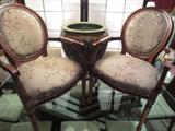 PAIR FRENCH FAUTEUIL CHAIRS
