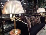 MADE IN ITALY GILT BRONZE LAMPS