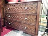 3 DRAWER CHEST BY HICKORY WITH JEWELED HANDLES -TWO AVAILABLE