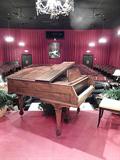 VINTAGE 1920's BUSH & GERTS BABY GRAND PIANO WITH DECO SQUARED STYLE CASE