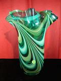 COLLECTION OF ITALIAN ART GLASS MURANO STYLE VASES AND ANIMALS