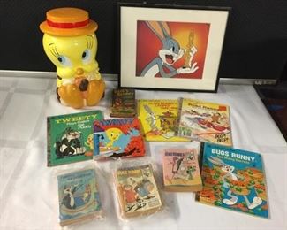 Tweety Cookie Jar & Vintage Looney Tunes Books https://ctbids.com/#!/description/share/282991