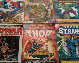 Dr. Strange, Thor, Conan, Marvel Treasury