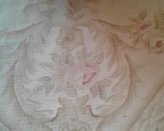 HAND LOOMED RUG, PRETTY PASTELS, CREAMS, YELLOWS, MAUVES