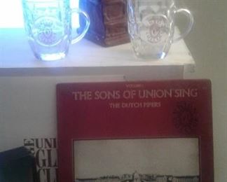 UNION COLLEGE alumni-great collectibles, Seiko watch, records-glee club, 1979 book, mugs and the famous statue