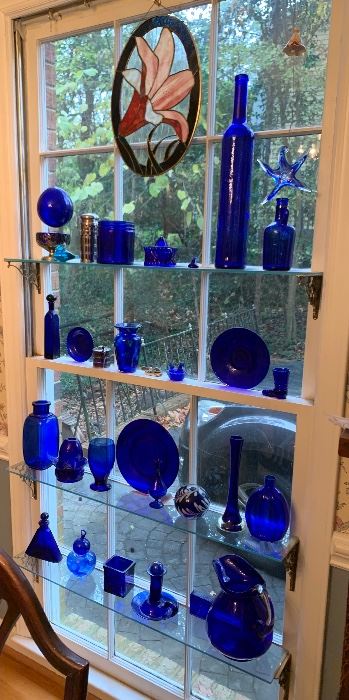 Vintage Cobalt Blue Glassware