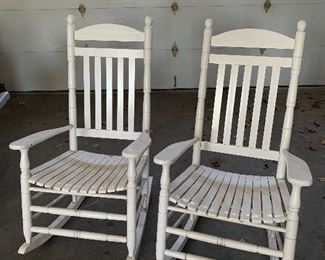 White Rocking Chairs