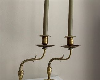 Brass candlesticks