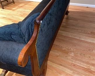 ANTIQUE MAHOGANY SOFA CIRCA 1900s
PURCHASE MASSACHUSETTS
PAID $4,500
PROFESSIONALLY-RESTORED AND  REUPHOLSTERED 7 YEARS AGO
83” L x 34” D x 35” H