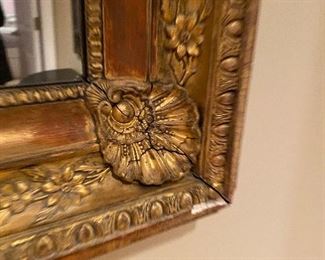 CROUCHING SHELL MIRROR GOLD LEAFED WOOD FROM PARIS, FRANCE
25” x 20.5”