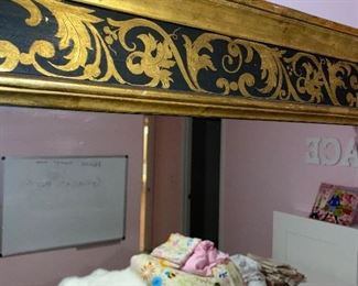 IMPORTED FROM PARIS, FRANCE GOLD LEAF RECTANGULAR MIRROR 
55” x 27”