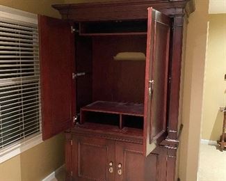 SUPER LARGE CHERRY WOOD WARDROBE BY MILLING ROAD BAKER FURNITURE - FROM ESTATE IN DETROIT
52” W x 24” D x 86” H 