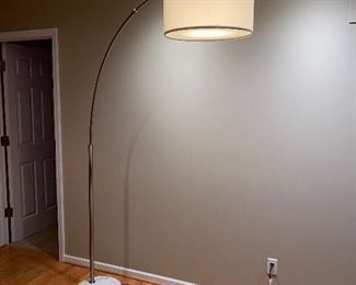 LARGE  FLOOR LAMP WITH MARBLE BASE 