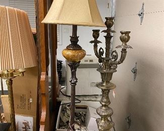 LAMP AND CANDLE HOLDER