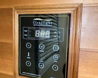 CLEARLIGHT INFRARED SAUNA WITH LIGHT THERAPY BY SAUNA WORKS-LIKE NEW


