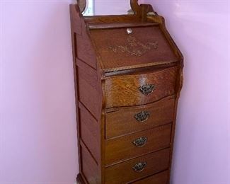 TALL WOODEN CHEST