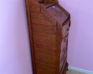 TALL WOODEN CHEST