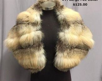 #7.   Large Fox Collar - $125.00