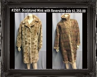 #2507. Sculptured Mink with Reversible Side $1,350.00