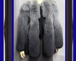 #2546. Blue Fox Ombre' Jacket - $650.00