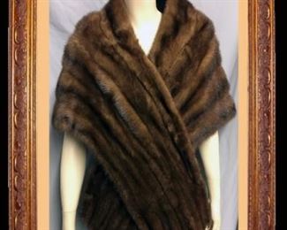 #2587. 1950s Mahogany Stole - $159.