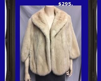 #2604.  Blonde Mink Stole - $295.