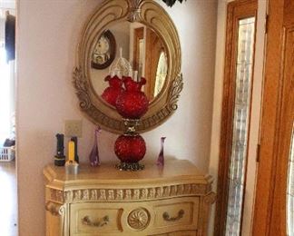 Italian chest-Beveled mirror